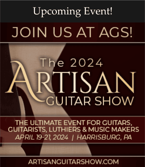 Announcement for the Artisan Guitar Show